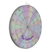 Pastel Iridescent Rainbow Radient Dartscheibe (Vorderseite Links)