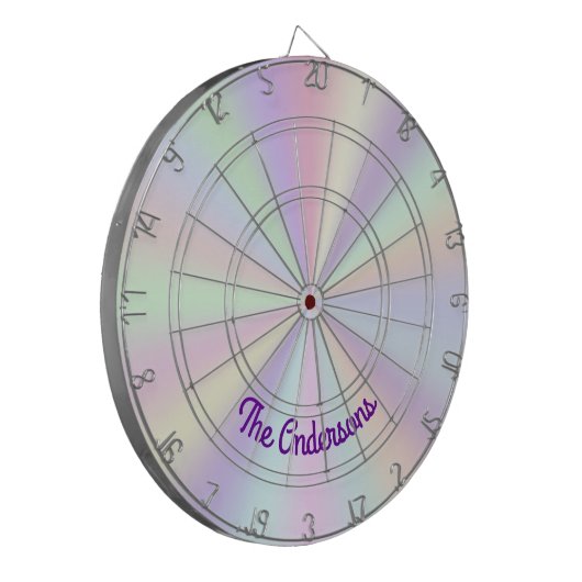 Pastel Iridescent Rainbow Radient Dartscheibe (Vorderseite Links)
