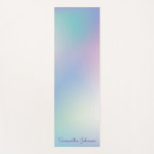 Pastel Iridescent Skies Gradient Script Name Yogamatte (Vorderseite)