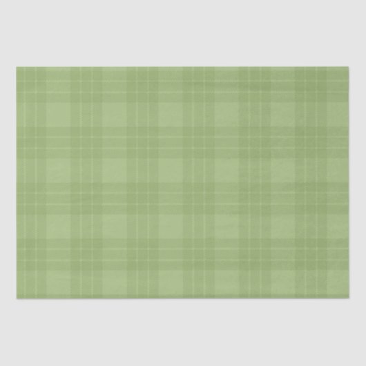 PASTEL IRISH GRÜNE KARIERTE PATTER SEIDENPAPIER (Vorderseite)