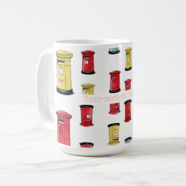 Pastel Japanese Postbox: Watercolor Crayon Style Kaffeetasse