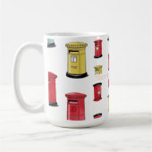 Pastel Japanese Postbox: Watercolor Crayon Style Kaffeetasse (Links)