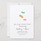 Pastel Jelly Candy Gender Reveal Einladung (Vorderseite)