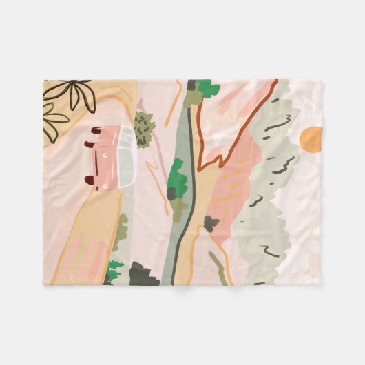 Pastel Journey Fleecedecke (Vorderseite (Horizontal))