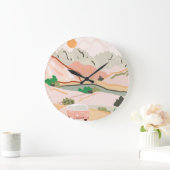 Pastel Journey Große Wanduhr (Zuhause)