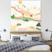 Pastel Journey Leinwanddruck (Insitu (Schlafzimmer))