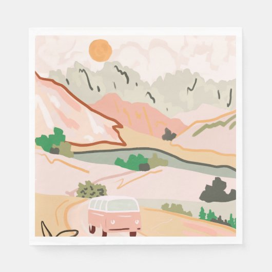 Pastel Journey Serviette (Vorderseite)