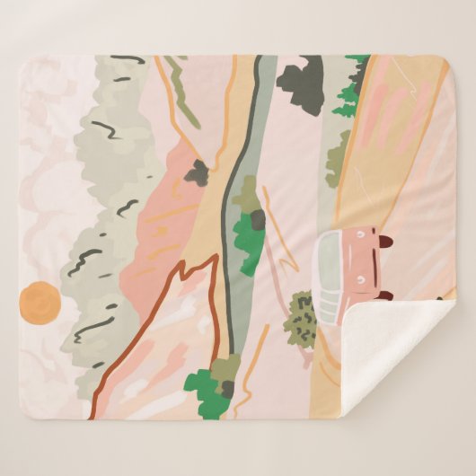 Pastel Journey Sherpadecke (Vorderseite (Horizontal))