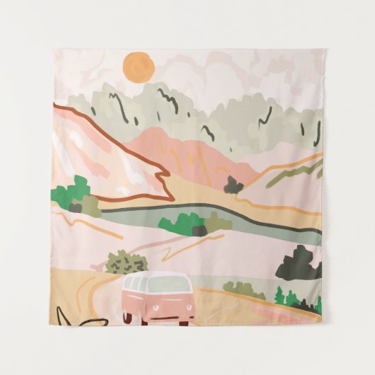 Pastel Journey Wandteppich (Vorderseite)