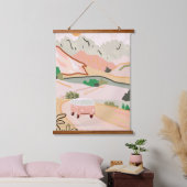 Pastel Journey Wandteppich Mit Holzrahmen (Schlafzimmer)