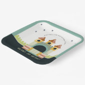 Pastel Jumping Castle Jump & Play Kindergeburtstag Pappteller (Gewinkelt)