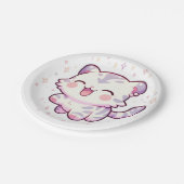 Pastel Jungle Tiger Baby Dusche Pappteller (Schrägansicht)