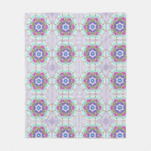 Pastel Kaleidoskop Fleecedecke (Vorderseite)