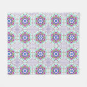 Pastel Kaleidoskop Fleecedecke (Vorderseite (Horizontal))