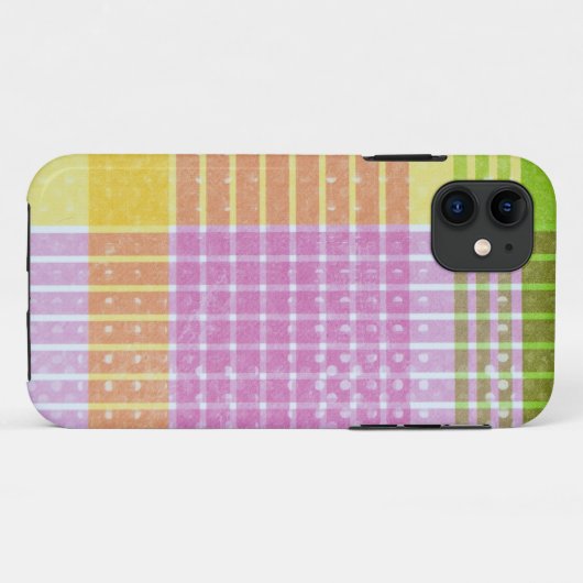 Pastel Kariert Case-Mate iPhone Hülle (Rückseite (Horizontal))