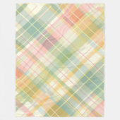 Pastel Kariert Fleece Blanket (Vorderseite)