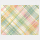 Pastel Kariert Fleece Blanket (Vorderseite (Horizontal))
