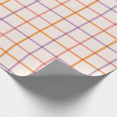 Pastel Kariert Geschenkpapier (Ecke)