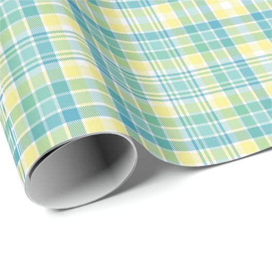 Pastel Kariert Geschenkpapier (Rolleneckpunkt)