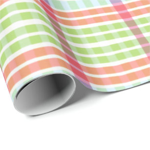 Pastel Kariert Geschenkpapier