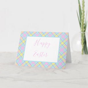 Pastel kariert karte