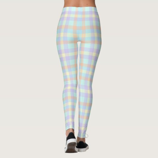 Pastel Kariert Leggings (Rückseite)