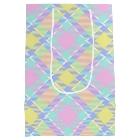 Pastel kariert mittlere geschenktüte (Rückseite)