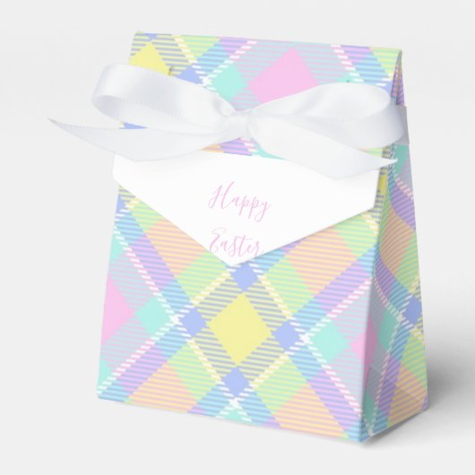 Pastel kariert Oster Geschenkschachtel (Vorderseite)