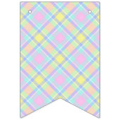 Pastel kariert Oster Wimpelkette (Zweite Fahne)