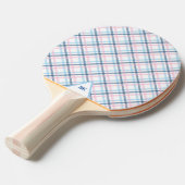 Pastel Kariert Tischtennis Schläger (Vorderseite)