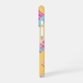 Pastel Karierte Niedliche Bow-Krawatte iPhone 16 Hülle (Linke Seite)