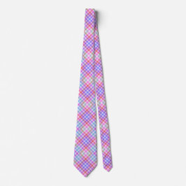 Pastel Kariertes Muster Classic Neck Tie Krawatte