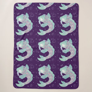 Pastel-Karpfen   Whimsische Volkskunst Unterwasser Sherpadecke