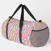 Pastel Kawaii Abstrakt-farbiger Spritzer Design Duffle Bag (Rechte Ecke)