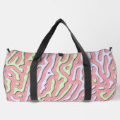 Pastel Kawaii Abstrakt-farbiger Spritzer Design Duffle Bag (Rückseite)
