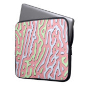 Pastel Kawaii Abstrakt-farbiger Spritzer Design Laptopschutzhülle (Vorderseite Links)