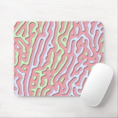 Pastel Kawaii Abstrakt-farbiger Spritzer Design Mousepad (Mit Mouse)