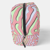 Pastel Kawaii Abstrakt-farbiger Spritzer Design Waschbeutel (Rechts)