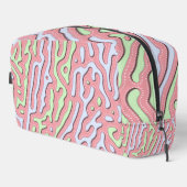Pastel Kawaii Abstrakt-farbiger Spritzer Design Waschbeutel (Rechte Ecke)