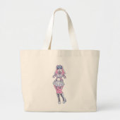 Pastel Kawaii Bunny Girl Furry Tote Tasche (Vorne)
