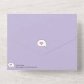 Pastel Kawaii Cat Fiends Grußfreund Cartoon Doodle All In One Einladung (Rückseite)