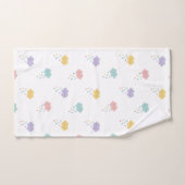 Pastel Kawaii Cloud Pattern Badetuch Set (Handtuch)