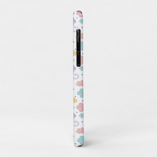 Pastel Kawaii Cloud Pattern Case-Mate iPhone Hülle (Hinten/Links)