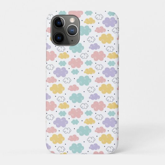 Pastel Kawaii Cloud Pattern Case-Mate iPhone Hülle (Rückseite)