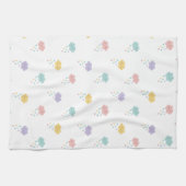 Pastel Kawaii Cloud Pattern Küchentuch (Horizontal)