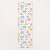 Pastel Kawaii Cloud Pattern Yoga Mat Yogamatte (Vorderseite)