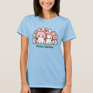 Pastel Kawaii Pets Illustration Cute Animals T-Shirt