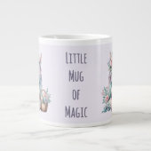 Pastel Kawaii Unicorn Doll with Flower Basket Jumbo-Tasse (Vorderseite)