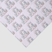 Pastel Kawaii Unicorn Doll with Flower Basket Seidenpapier (Detail)