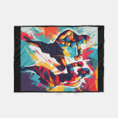Pastel Kickboxing Navigator Concept Fleecedecke (Vorderseite (Horizontal))
